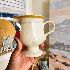 New Vtg Garden Club By Makisa EC 400 Stoneware Creamer.